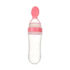 squeezed silicon spoon milk feeding bottle