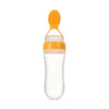 squeezed silicon spoon milk feeding bottle