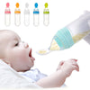 squeezed silicon spoon milk feeding bottle