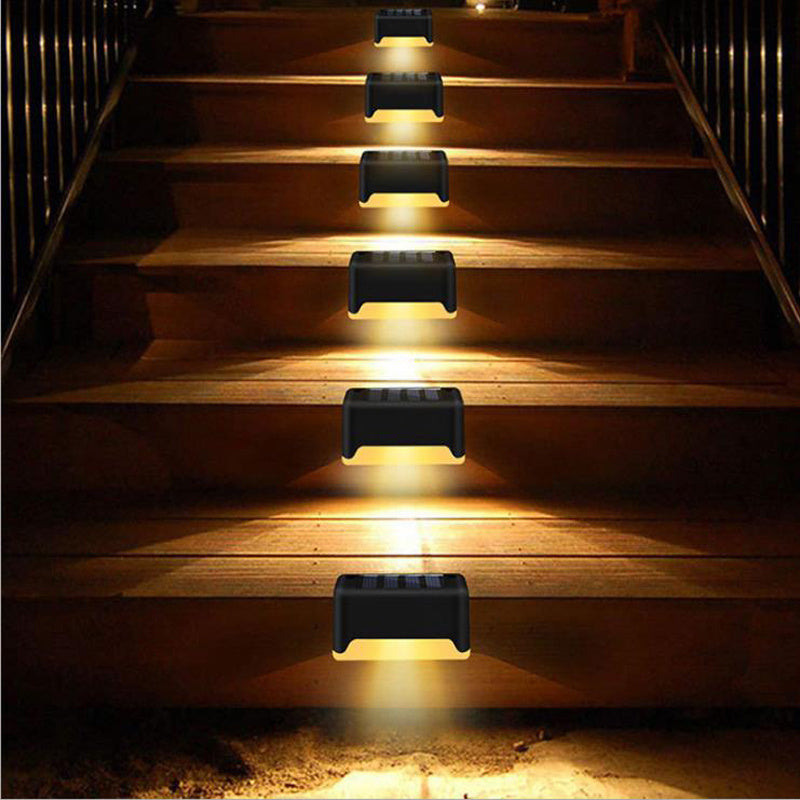 New Upgrade Waterproof LED Solar Fence Lamp Solar Deck Lights Solar Step Light Outdoor For Patio Stairs Garden Pathway Step Yard